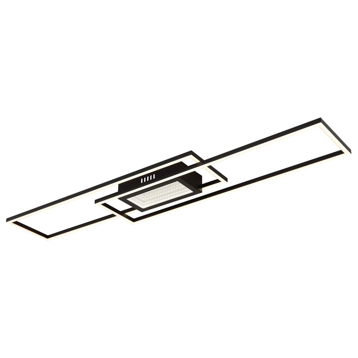 Globo Saunders Led Ceiling Lamp, Length 96 Cm, Black, 3D Effect - Image 2