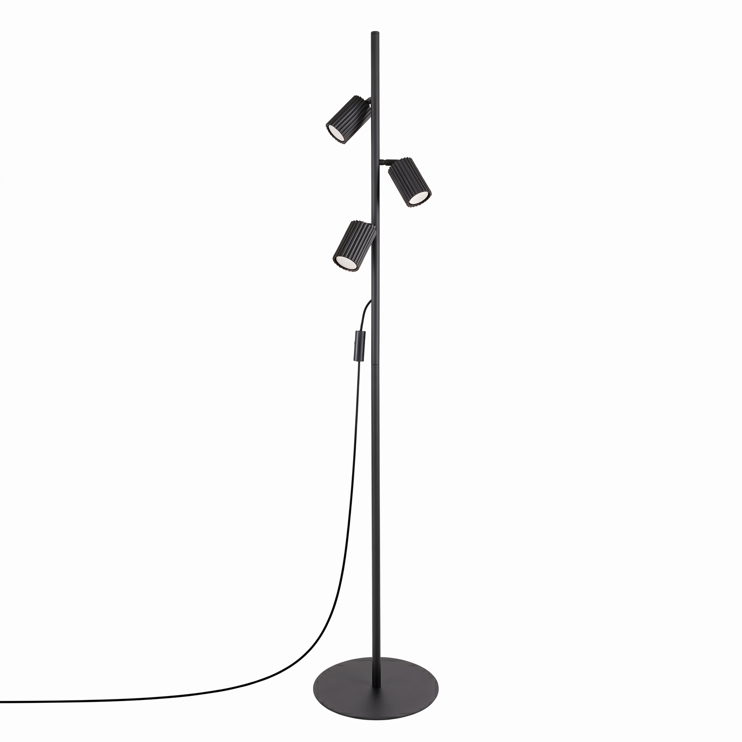 Sollux Lighting Floor Lamp Karbon 3 Black