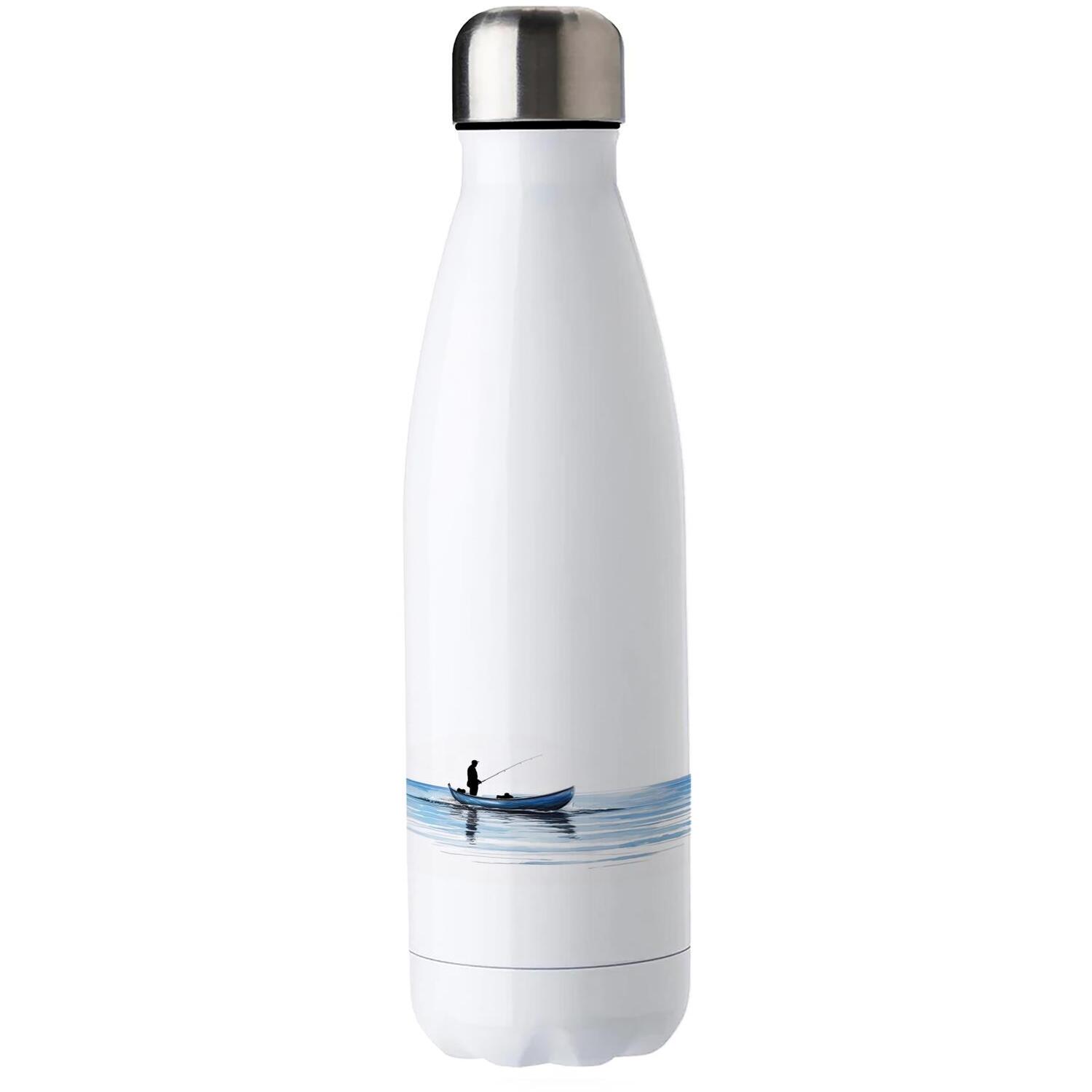 Fishing Water Bottle - Double Walled 500ml Hot/Cold Drinks Bottle Gift - Image 2