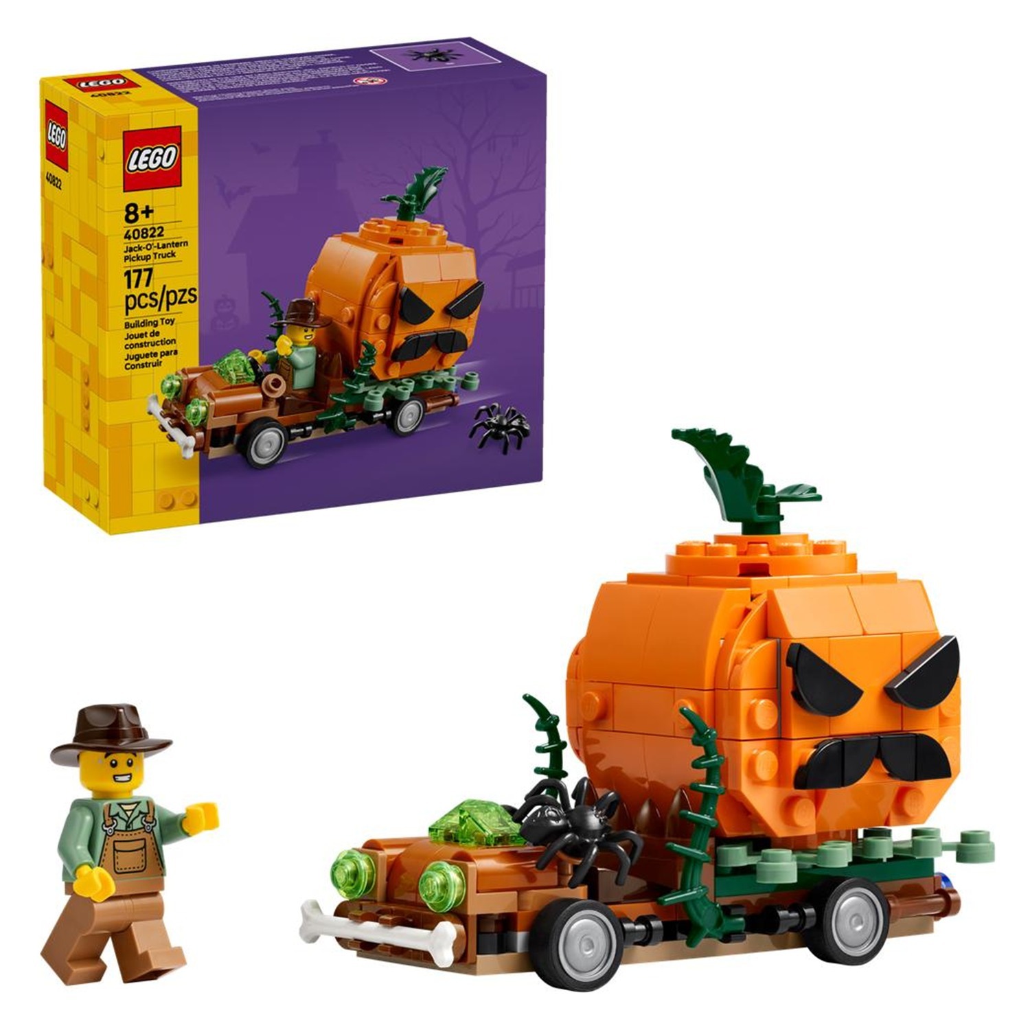 LEGO Jack-O'-Lantern Pickup Truck Building Block - Image 9