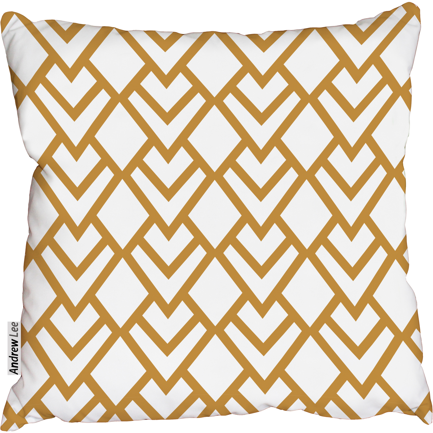 Triangle Gold Tiles Cushion - gold / 60cm