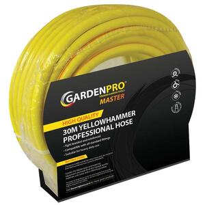 30m GardenPro Professional Yellowhammer Kink Resistant Garden Hose Pipe