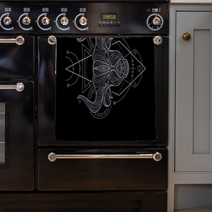 Zodiac Taurus Geometric Kitchen Towel