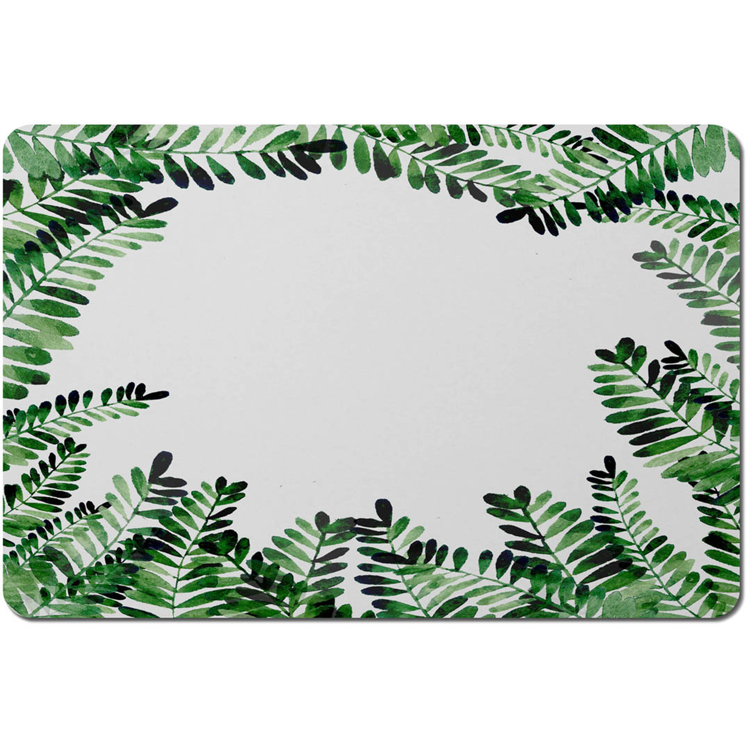 Green Botanical Leaves Placemat - Green