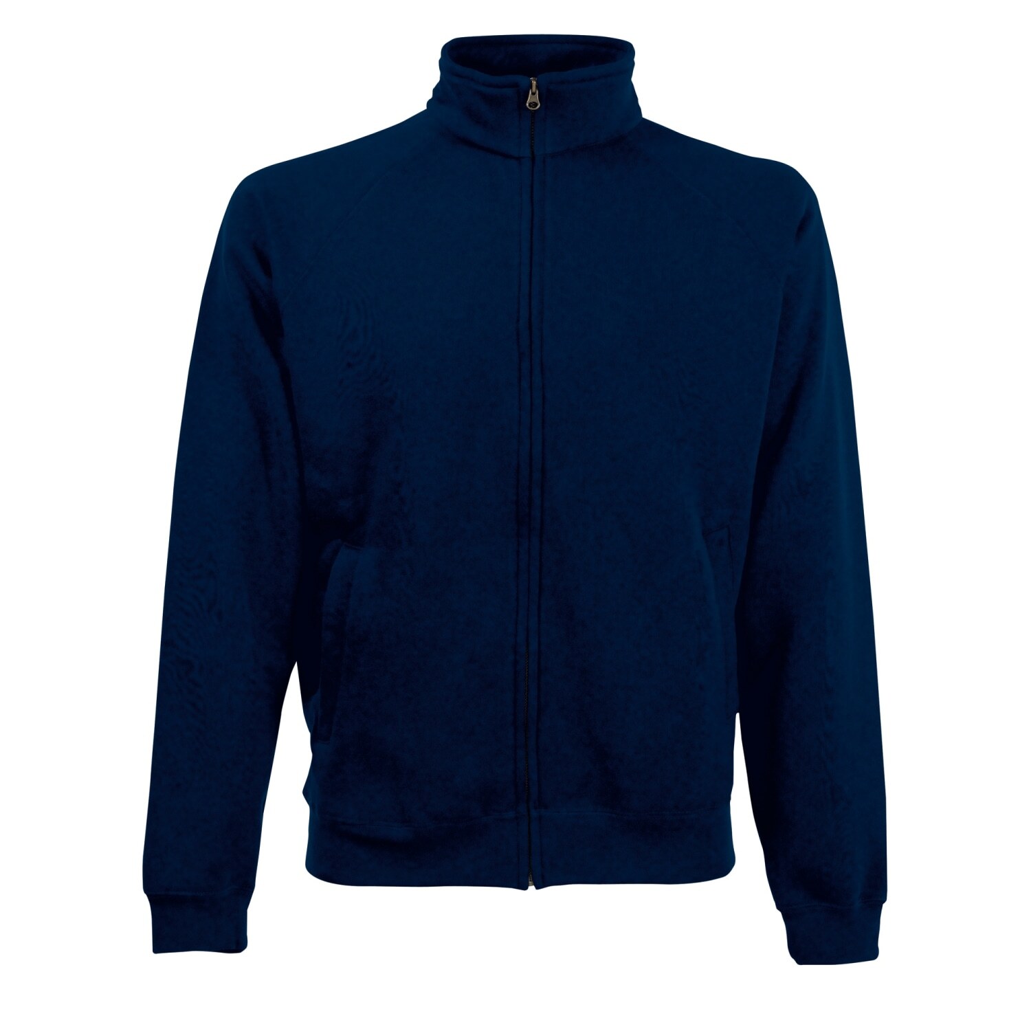 Mens Premium 7030 Zip Neck Sweatshirt - Deep Navy / S