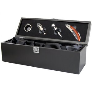 Wine Bottle Gift Box Presentation Case Accessories Set