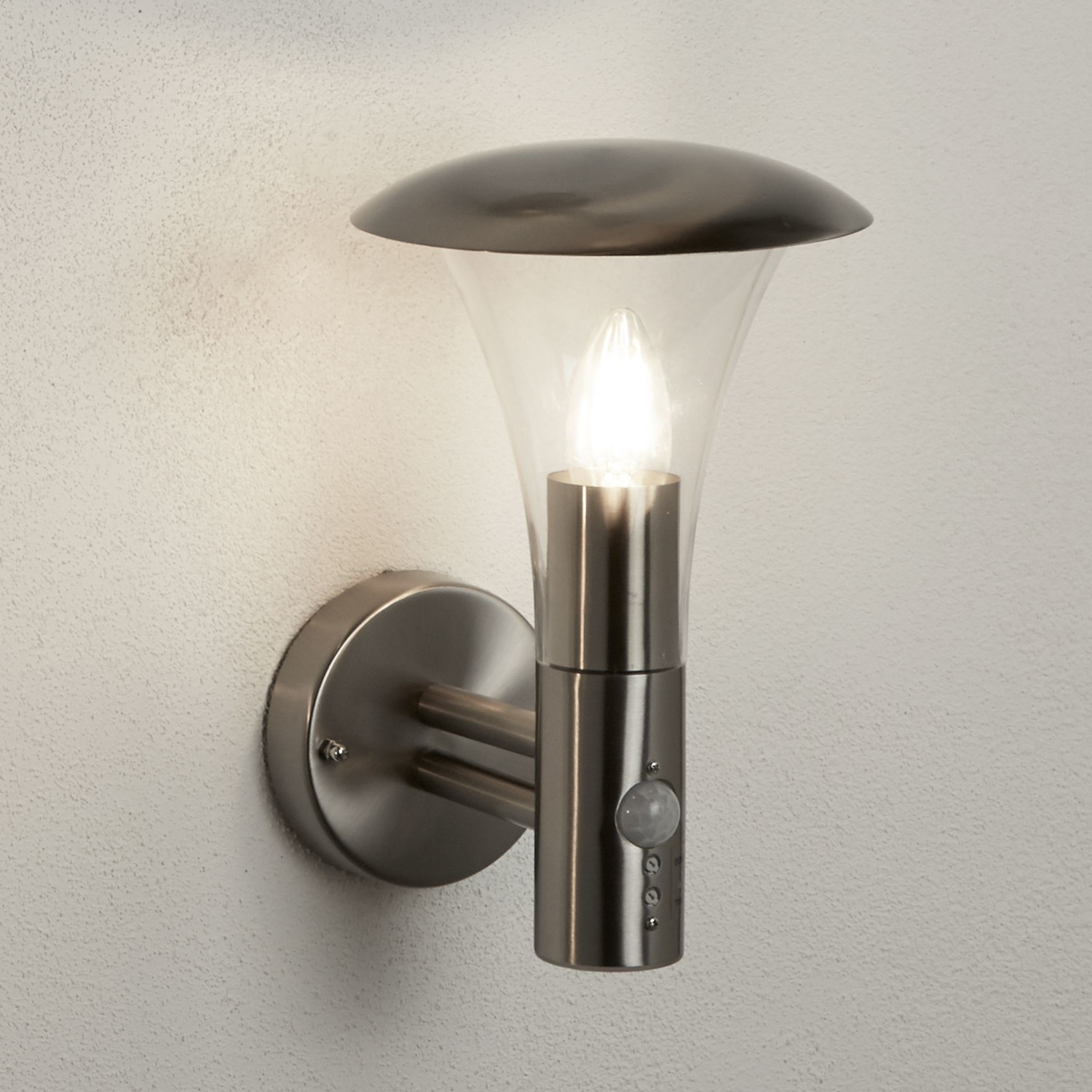 Guardian Sensor Outdoor Wall Lantern - Silver