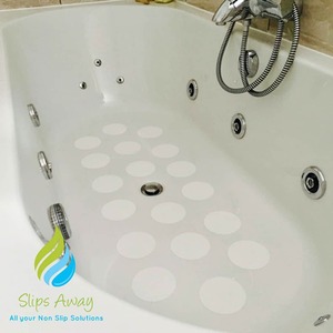 White Non Slip Large Bath Stickers White shot 2829138