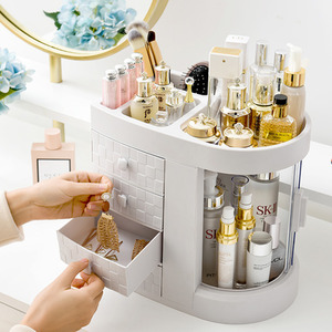 White Makeup Cosmetic Organiser with 4 Drawers