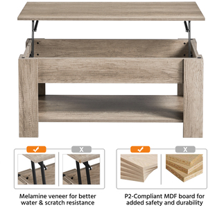 Yaheetech Lift Top Coffee Table