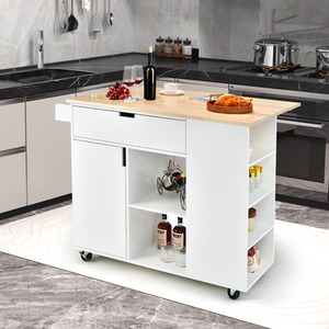 Drop-Leaf Kitchen Island