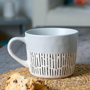 Ceramic Dipped Dash Coffee Mugs - 475ml