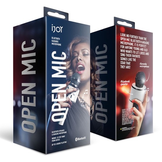 Open Mic Bluetooth Karaoke Microphone