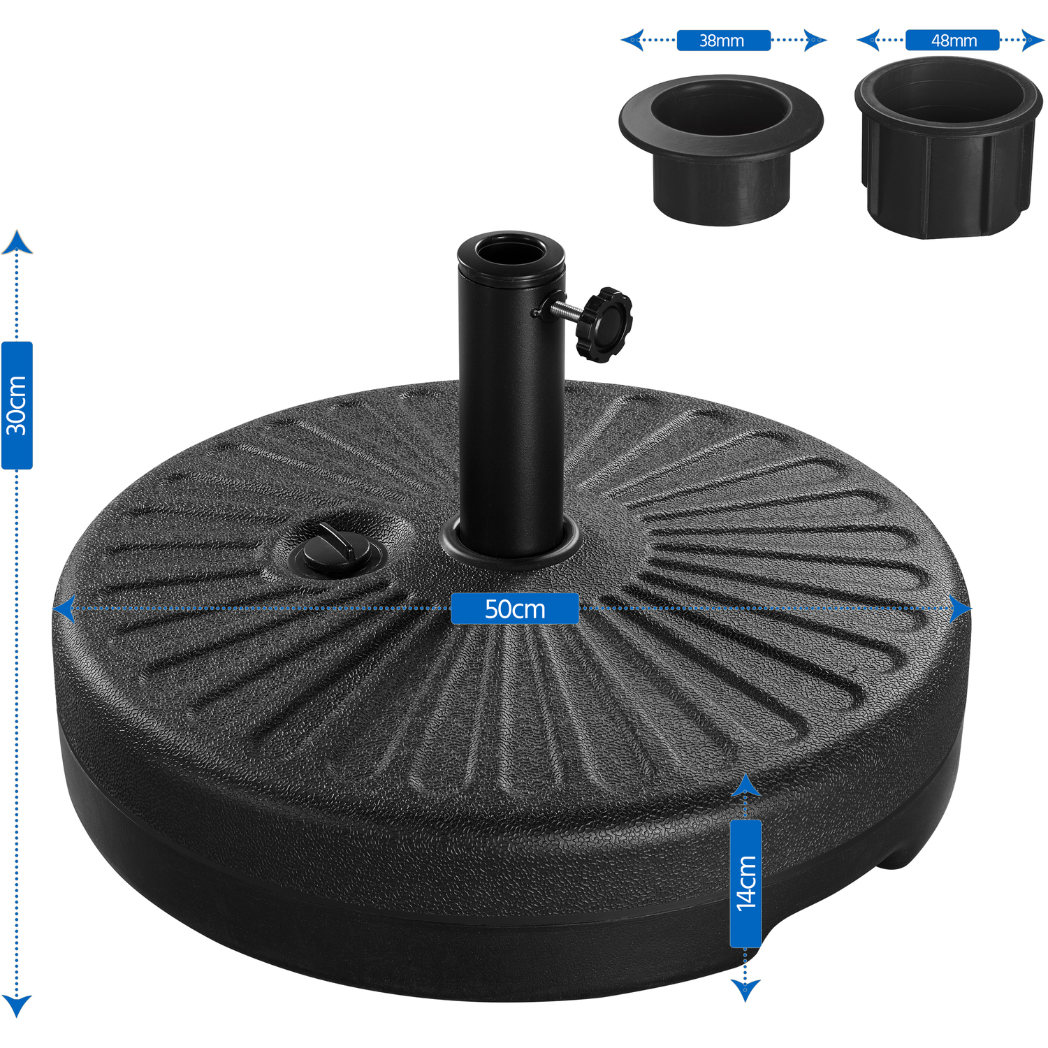 Outdoor Umbrella Base - Black