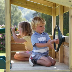 Arches / 222cm Wooden Lookout Tower Playhouse with 6ft Slide shot 5042790