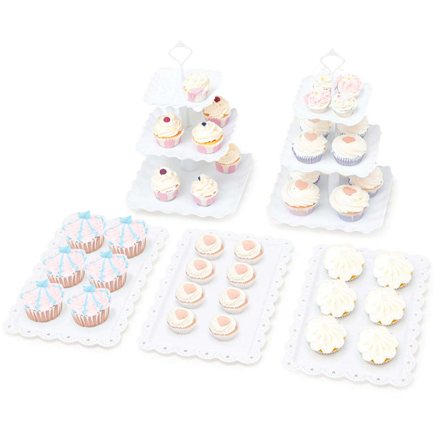 Image of Square Cake Stand and Appetiser Tray&hellip;