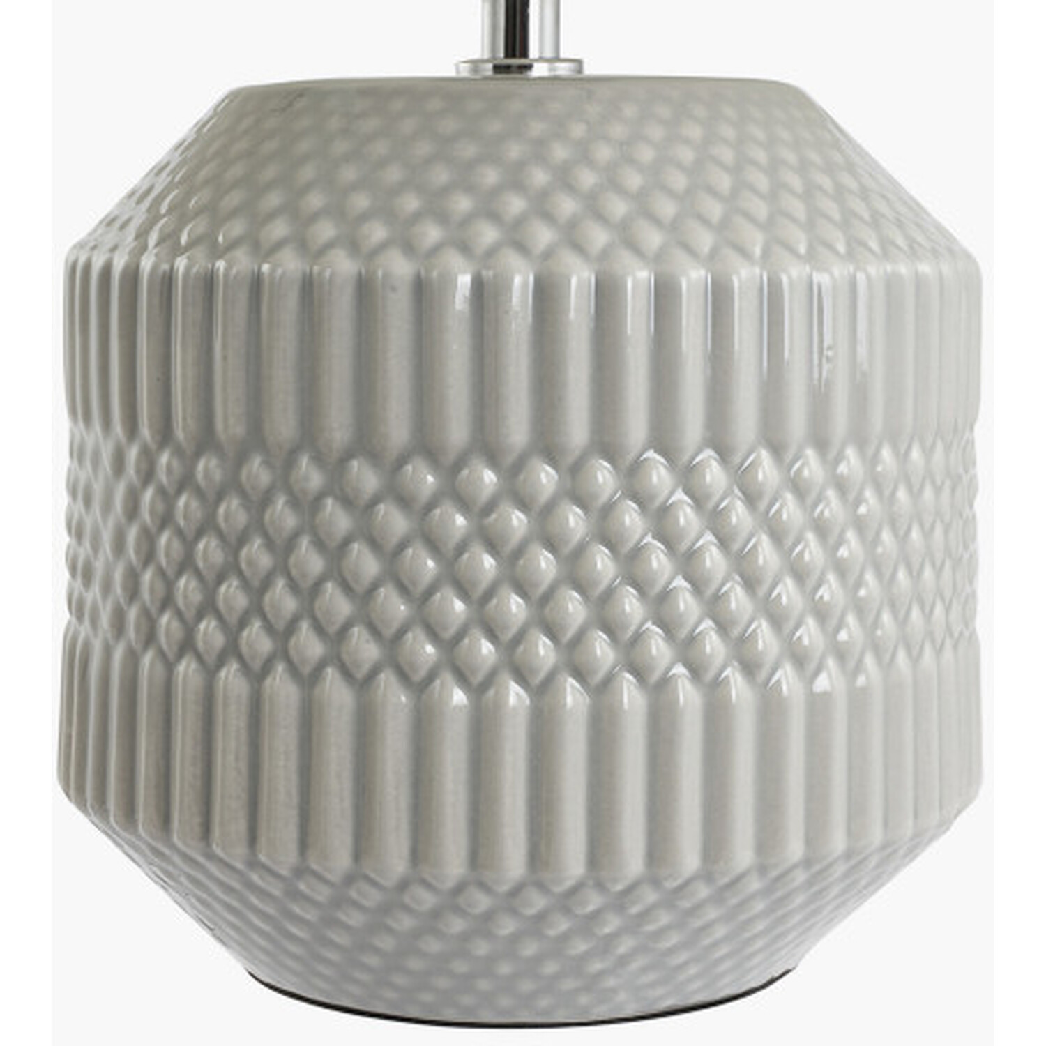 Geometric Textured Ceramic Table Lamp