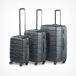VonHaus 3Pcs Abs Luggage Set