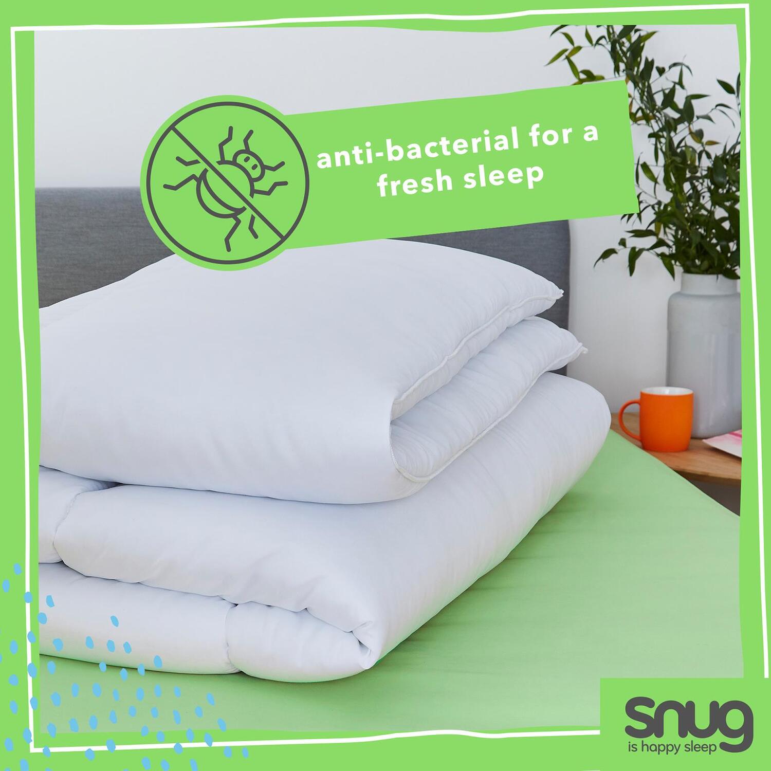 10 5 Tog Duvet Quilt - White Single