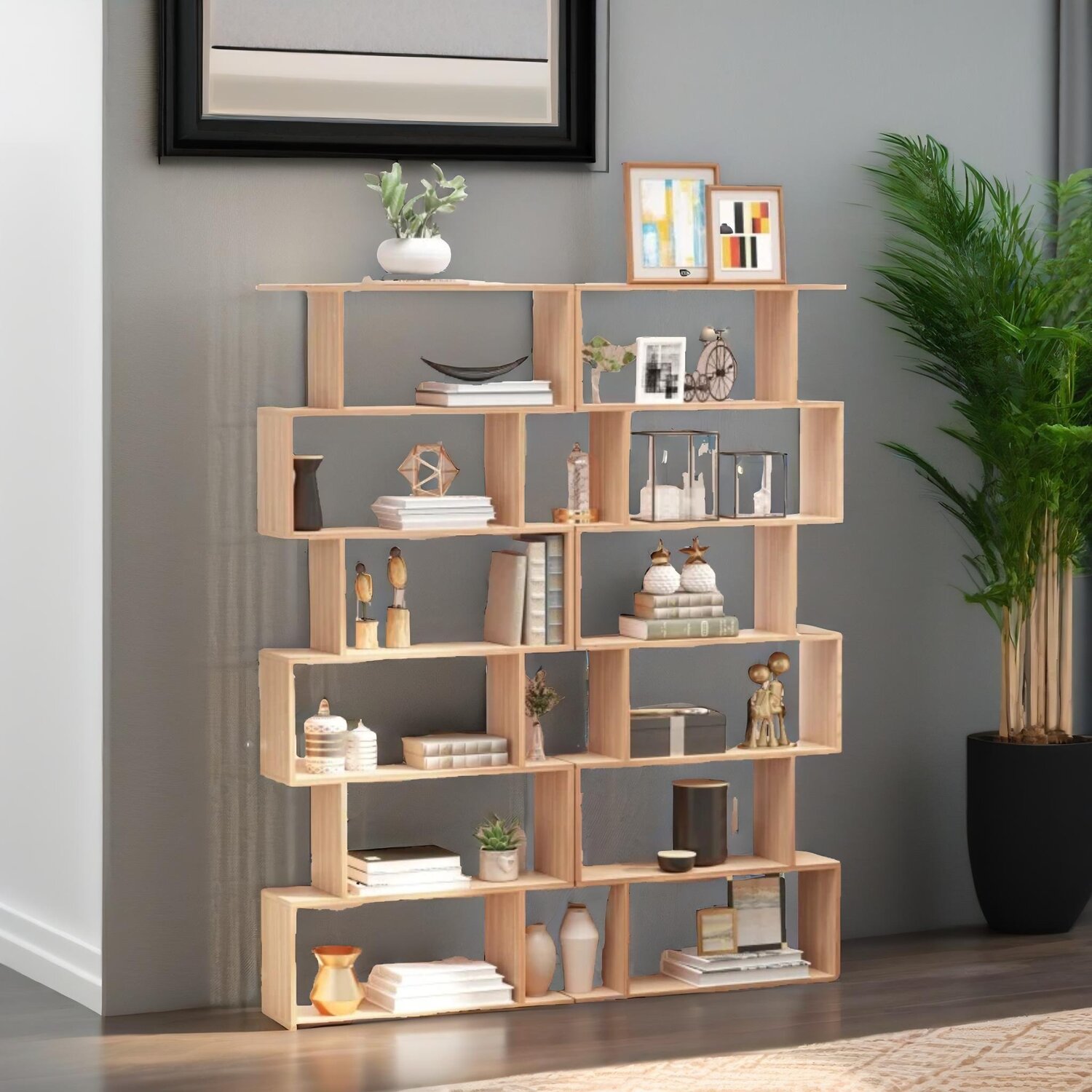 Table Display Divider 6 Tier Display Stand Room Divider