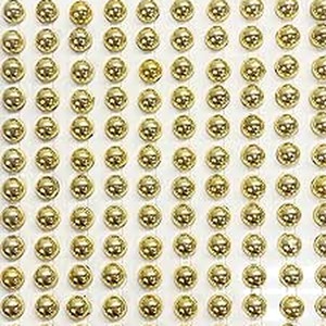 200 Metallic Gold Round Pearls