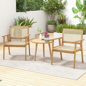 Outdoor Dining Chair with Armrest