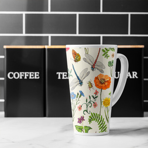 Flowers  Insects Latte Mug