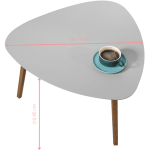 Malme Extra Large Side Table in Chalk Grey