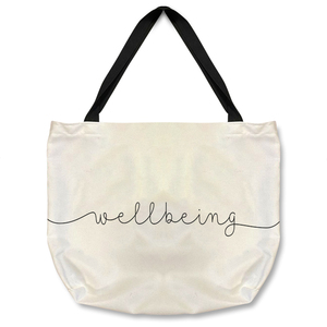 Text Wellbeing Designer Tote bag