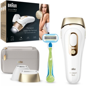 Braun IPL Silk-Expert PL5124, At Home Hair Removal Device, WhiteGold