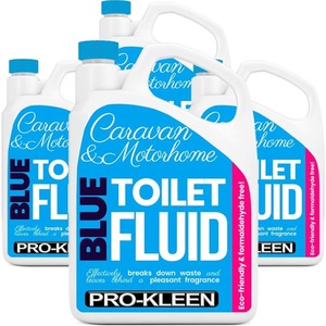 Blue Toilet Chemical Fluid Solution Cleaner