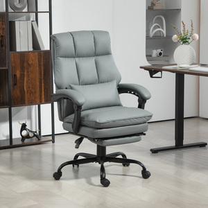 HOMCOM Executive Office Chair PU Leather High Back Recliner