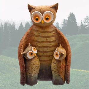 Owl Family Ornament Set Of 3