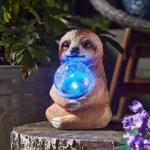 Solar Sloth Garden Ornament