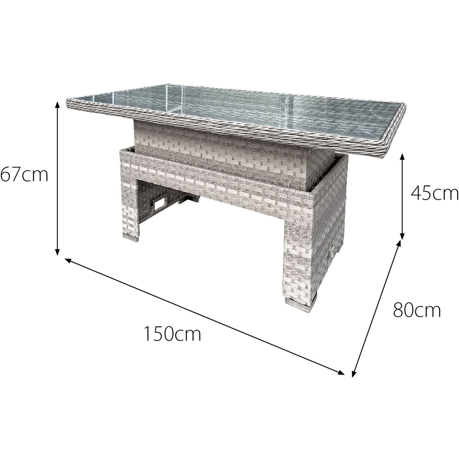 Oseasons Rattan Rising Table