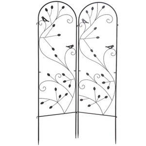 Bird Screen Rack Sheonly Garden Screen with Bird and Branch Elements