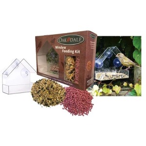 Oakdale Window Feeder Kit With Bird Food