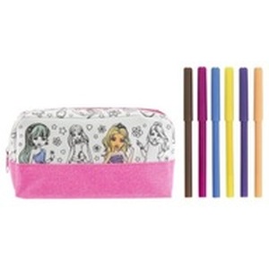 Besties Colour Your Own Pencil Case