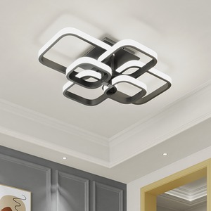 Geometric LED Energy efficient Semi Flush Ceiling Light