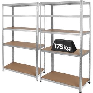 2 Piece Garage Shelving Units Set