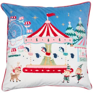 Winter Fairground Cushion