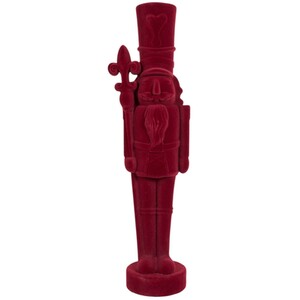 Flocked Nutcracker Standing Decoration