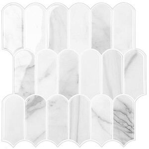 Peel and Stick Marble Wall Tile Set