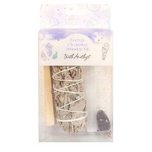 Amethyst Smudge Kit For Cleansing And Positivity