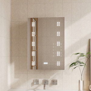 Wall Mount LED Mirror Cabinet with Demister Pad