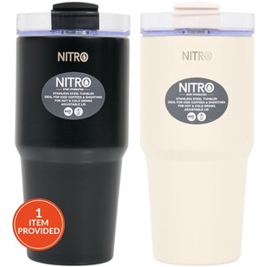 Nitro Stainless Steel Vacuum Tumbler with Straw