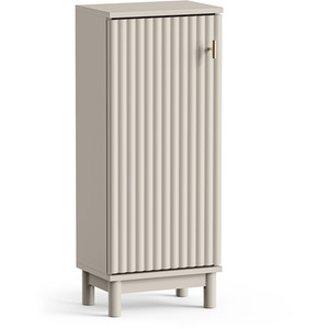 Victoria Slim Bathroom Storage Cabinet with Fluted Texture Door