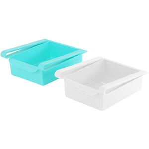 Fridge Storage Organiser Retractable Drawer Basket Set of 6