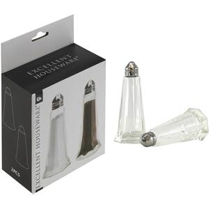 Pack of 12 Classic Glass Salt & Pepper Shakers
