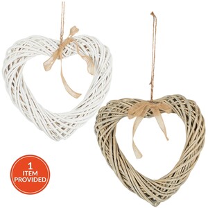 Wicker Heart Decoration